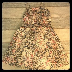 Floral print cute little skater dress